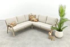 Viento aluminium hoekbank - Latte