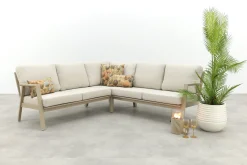 Viento aluminium hoekbank - Latte