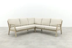 Viento aluminium hoekbank - Latte
