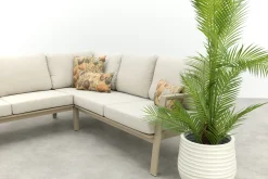 Viento aluminium hoekbank - Latte