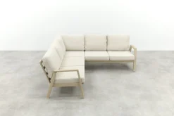 Viento aluminium hoekbank - Latte