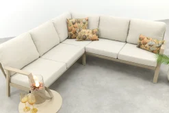 Viento aluminium hoekbank - Latte
