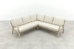 Viento aluminium hoekbank - Latte