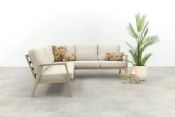 Viento aluminium hoekbank - Latte