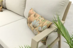 Viento aluminium hoekbank - Latte