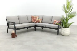 Viento aluminium hoekbank - Royal grey