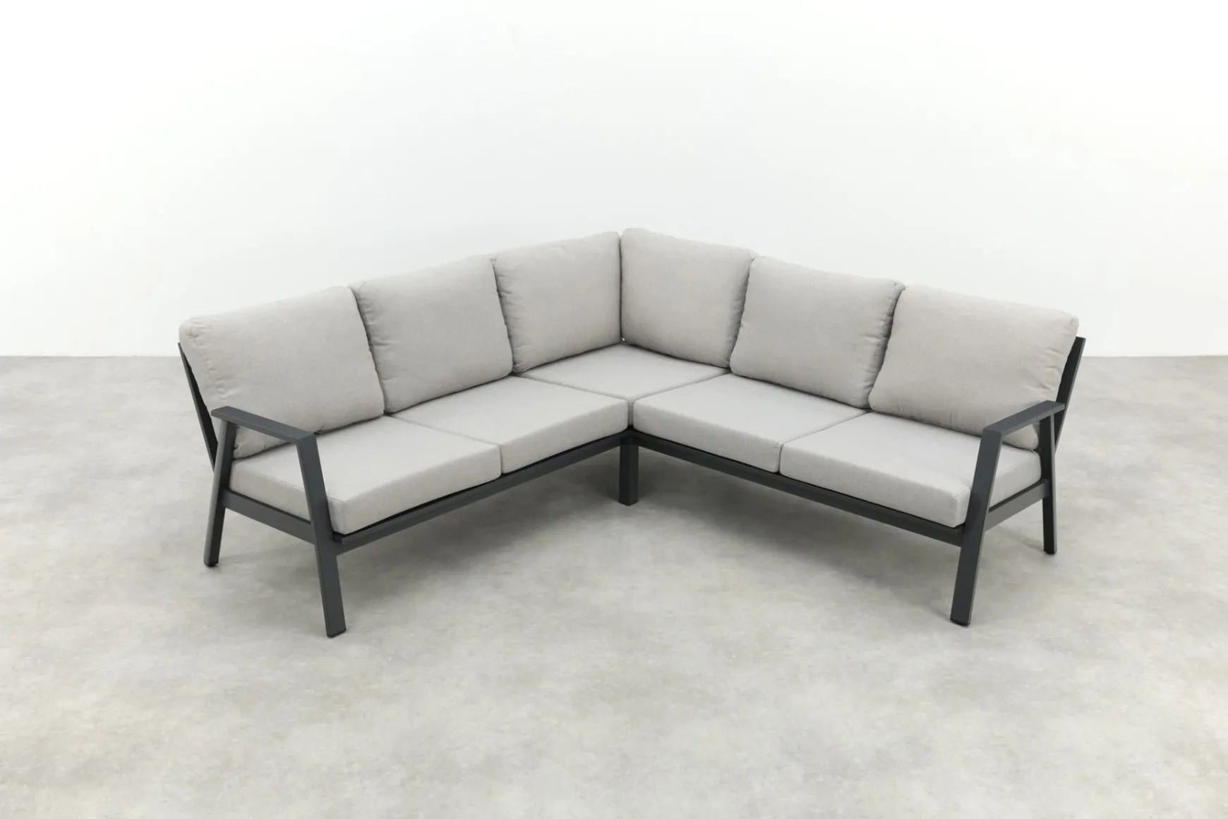Viento aluminium hoekbank - Royal grey