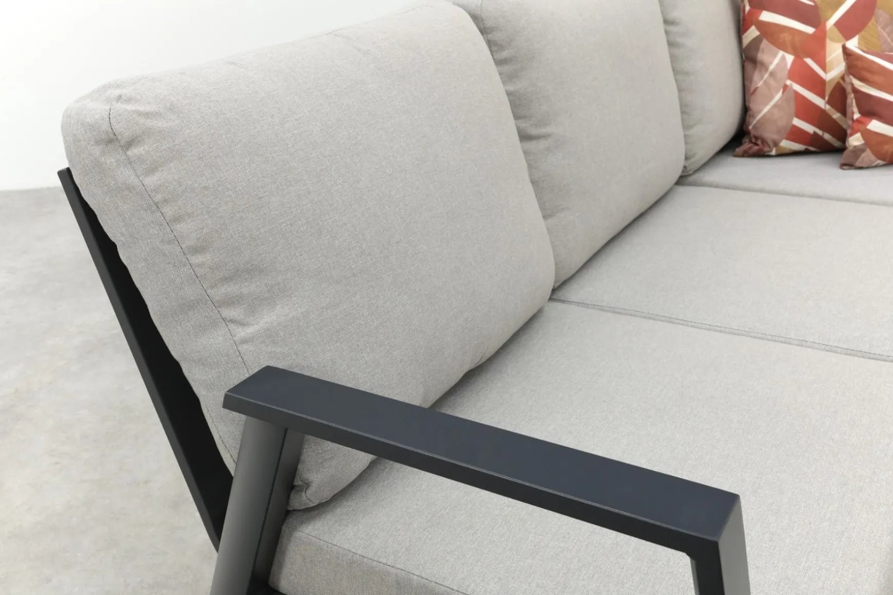 Viento aluminium hoekbank - Royal grey