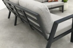Viento aluminium hoekbank - Royal grey