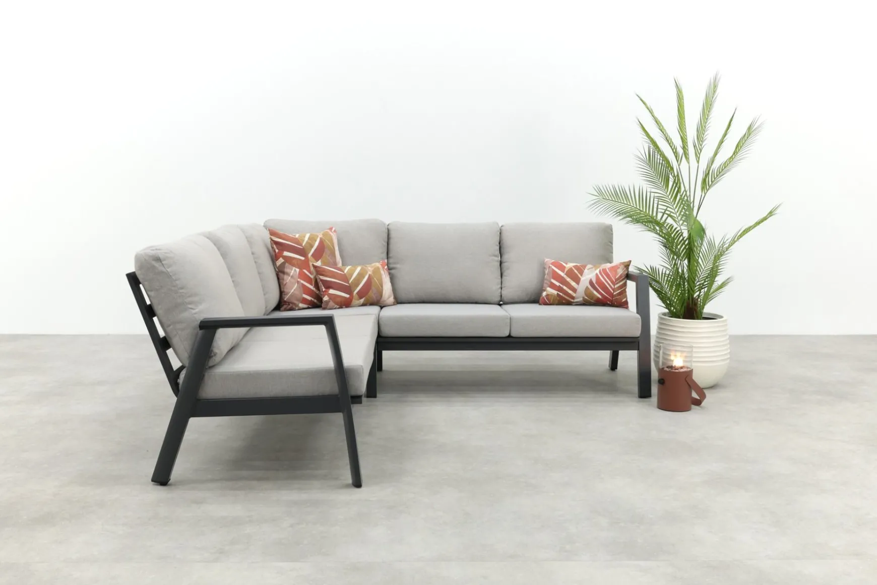 Viento aluminium hoekbank - Royal grey