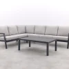 Viento/Atlanta L-vorm loungeset links/rechts opstelbaar- Royal Grey/Antraciet
