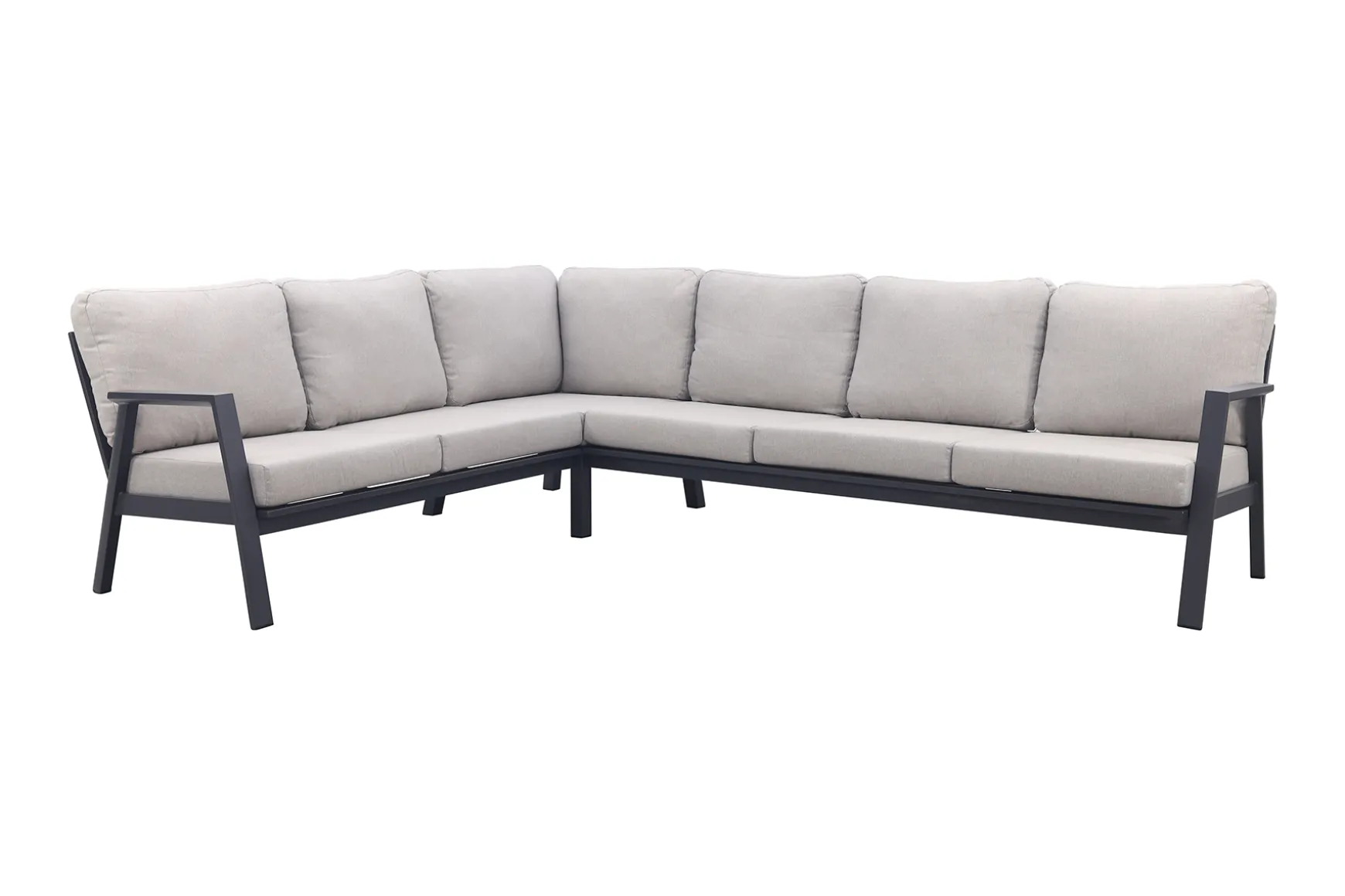 Viento/Atlanta L-vorm loungeset links/rechts opstelbaar- Royal Grey/Antraciet