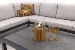 Viento/Atlanta L-vorm loungeset links/rechts opstelbaar- Royal Grey/Antraciet