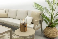 Viento/Atlanta L-vorm loungeset links/rechts opstelbaar - Latte