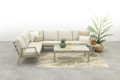 Viento/Atlanta L-vorm loungeset links/rechts opstelbaar - Latte