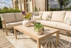 Viento/Atlanta L-vorm loungeset links/rechts opstelbaar - Latte