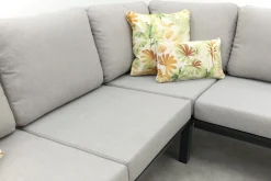 Viento/Canto aluminium hoekbank loungeset - Royal Grey/Teak