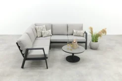 Viento/Canto aluminium hoekbank loungeset - Royal Grey