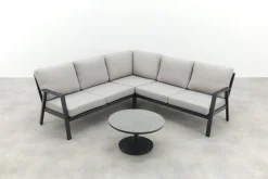 Viento/Canto aluminium hoekbank loungeset - Royal Grey