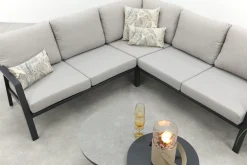 Viento/Canto aluminium hoekbank loungeset - Royal Grey