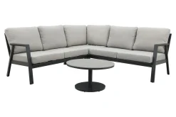 Viento/Canto aluminium hoekbank loungeset - Royal Grey