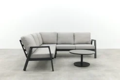 Viento/Canto aluminium hoekbank loungeset - Royal Grey