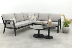 Viento/Canto aluminium hoekbank loungeset - Royal Grey