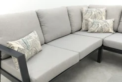 Viento/Canto aluminium hoekbank loungeset - Royal Grey
