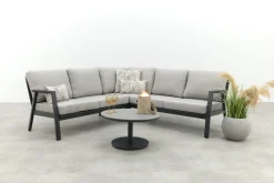 Viento/Canto aluminium hoekbank loungeset - Royal Grey