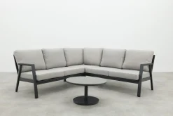 Viento/Canto aluminium hoekbank loungeset - Royal Grey