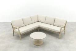 Viento/Canto aluminium hoekbank loungeset - Latte