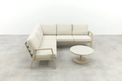 Viento/Canto aluminium hoekbank loungeset - Latte