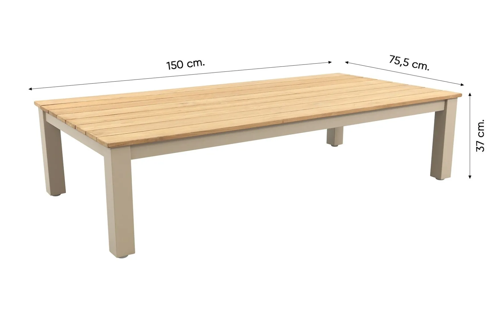 Viento/Mindo L-vorm loungeset links/rechts opstelbaar - Latte
