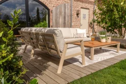 Viento/Mindo L-vorm loungeset links/rechts opstelbaar - Latte