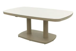 Welton up&down verstelbare tuintafel 135x83 cm. - Latte