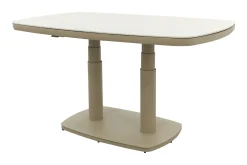 Welton up&down verstelbare tuintafel 135x83 cm. - Latte