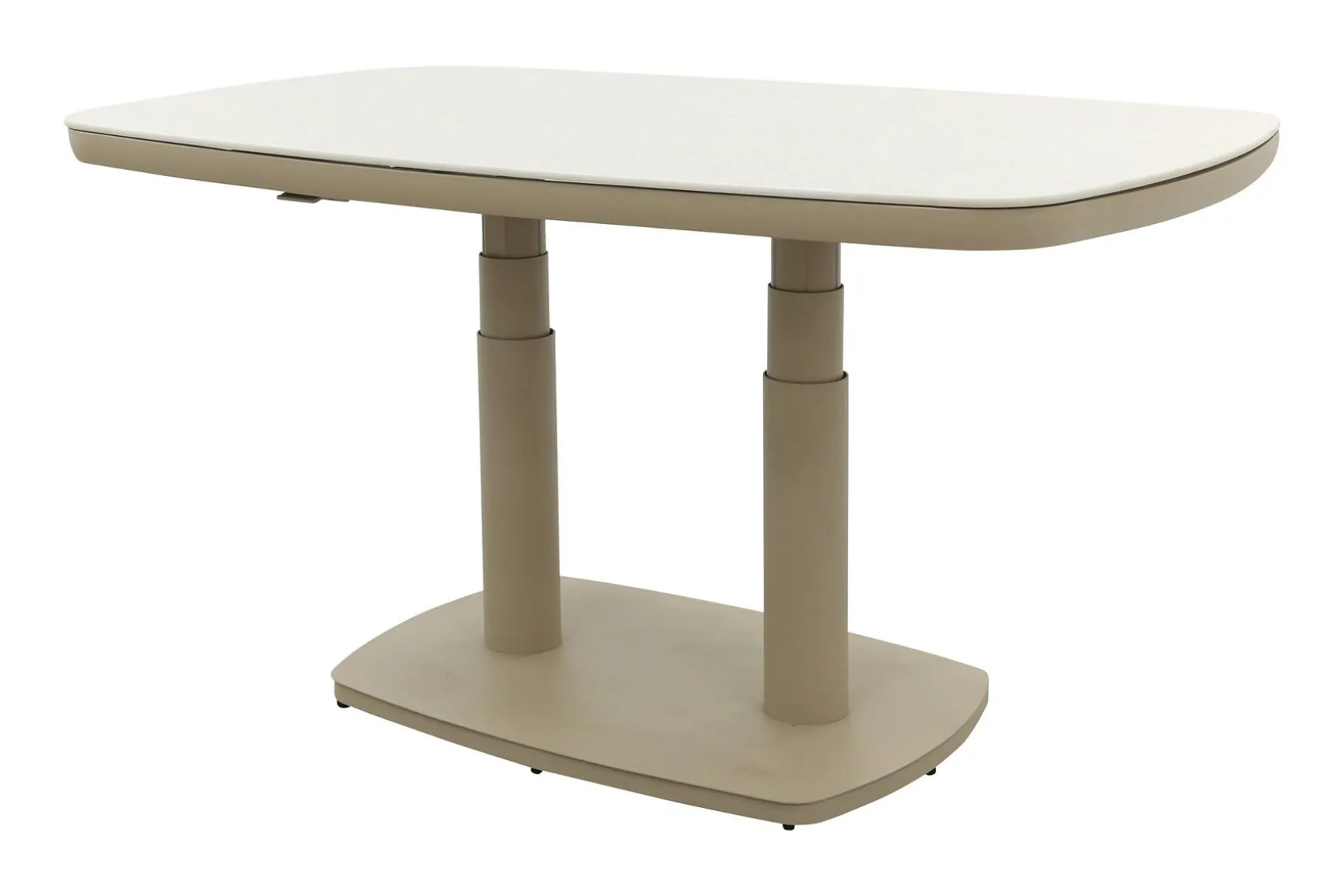 Welton up&down verstelbare tuintafel 135x83 cm. - Latte