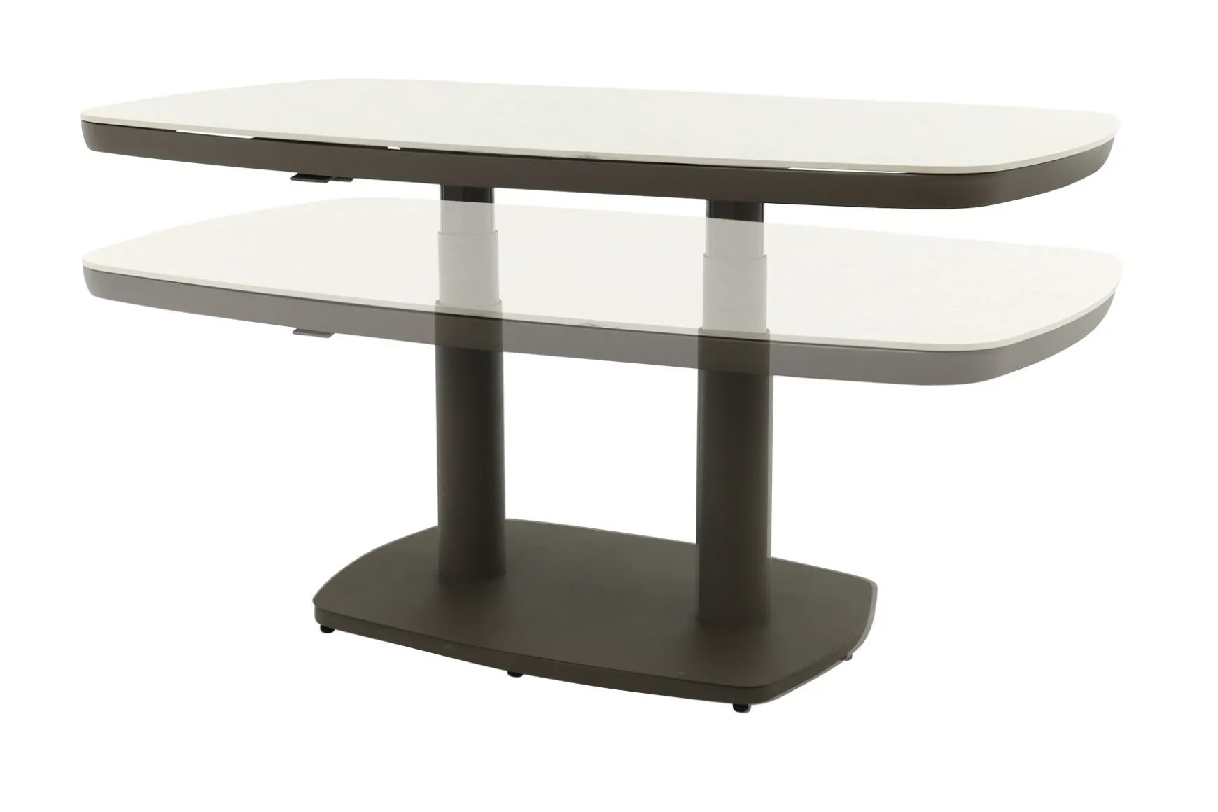 Welton up&down verstelbare tuintafel 135x83 cm. - Terre